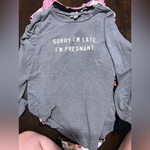 Maternity sweatshirt